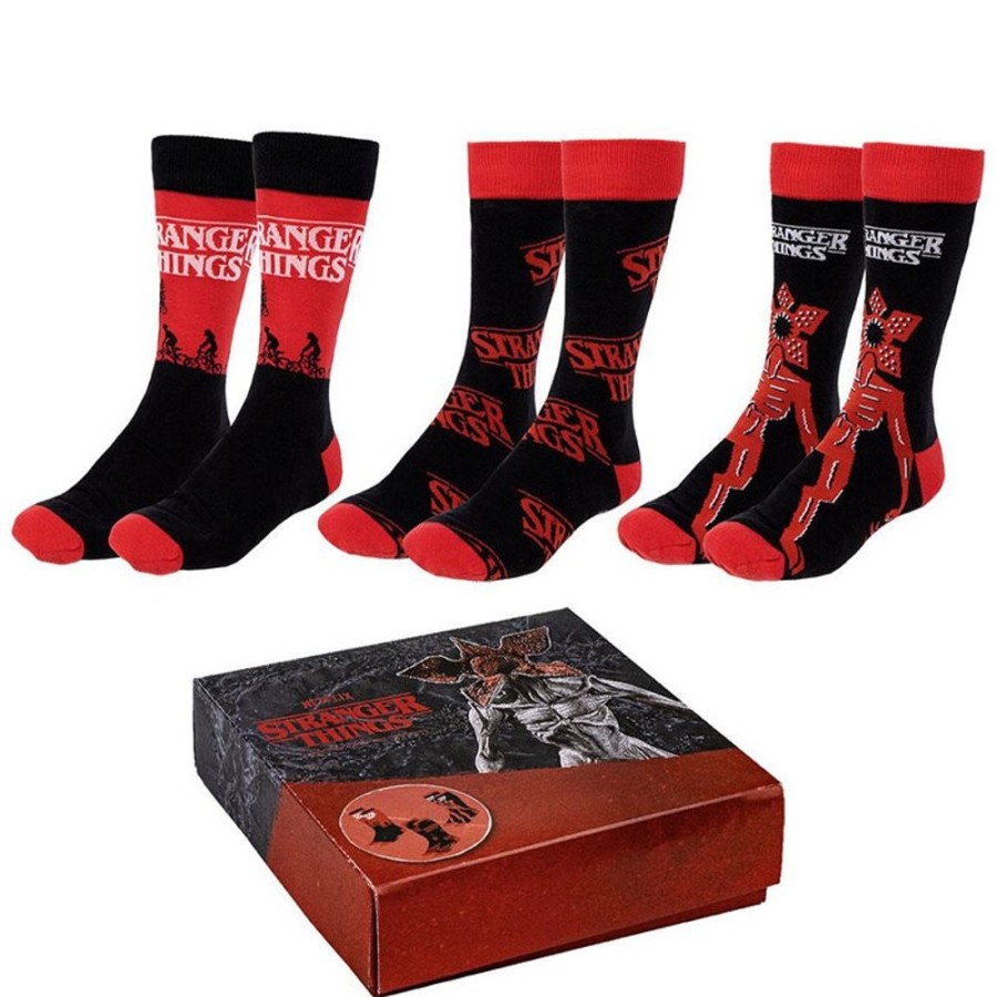 Cerda | Stranger Things - Pack De 3 Paires De Chaussettes (Taille 35-41)