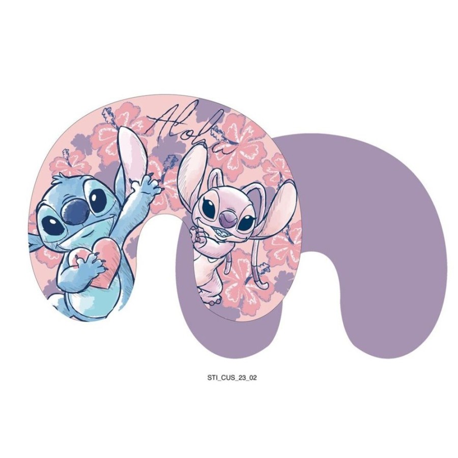 AyMax | Lilo & Stitch - Stitch & Angel - Coussin De Voyage