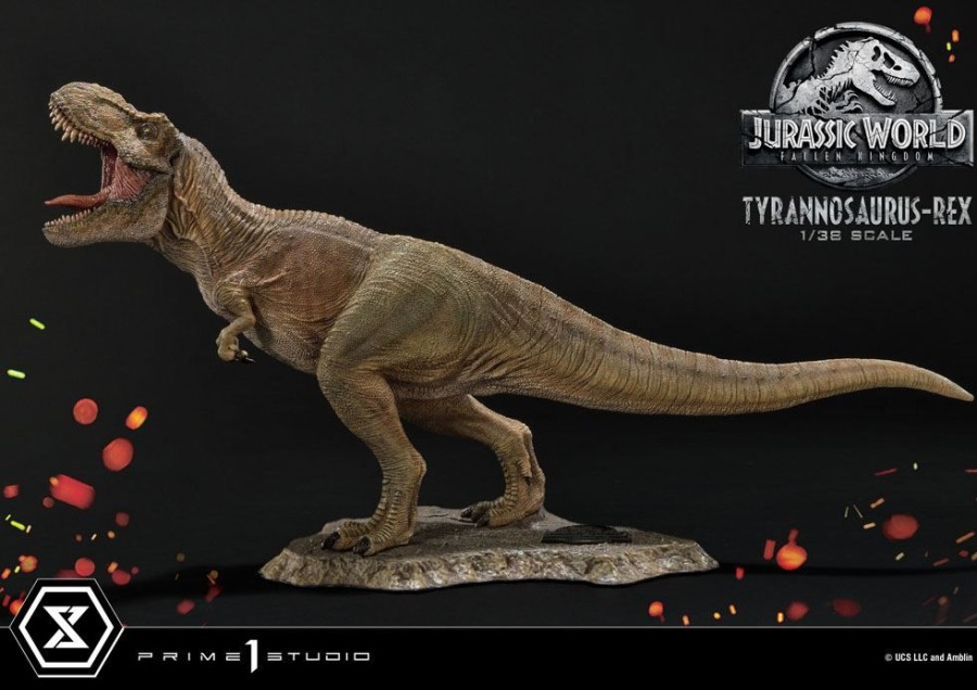 Prime 1 Studio | Jurassic World Fall King. - Tyrannosaurus-Rex - Statuette '23X42X15Cm'