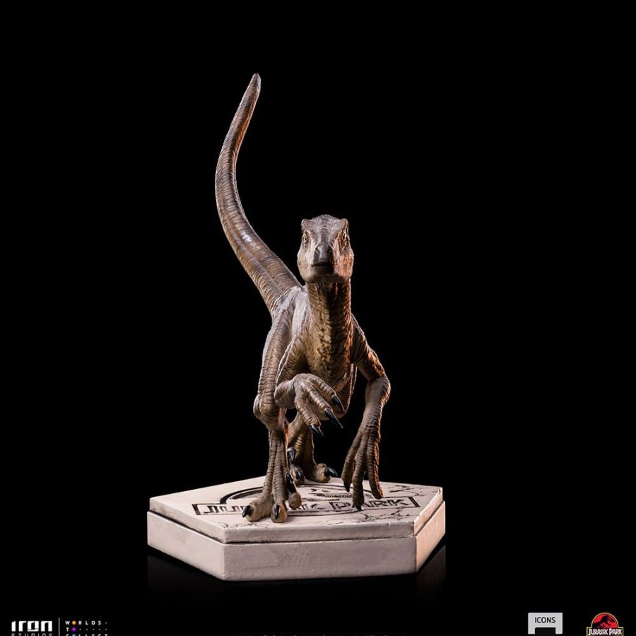 Iron Studios | Jurassic Park - Velociraptor B - Statuette Icons 9 X 12 X 10Cm