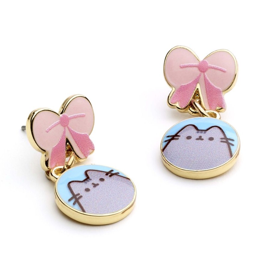 Carat | Pusheen - Noeud - Boucles D'Oreilles Pendantes