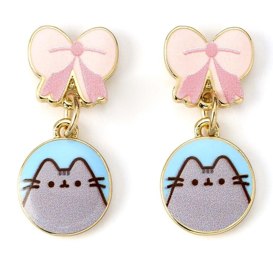 Carat | Pusheen - Noeud - Boucles D'Oreilles Pendantes