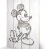 Pyramid | Disney - Mickey Mouse Black / White - Impression Sur Bois 40X59Cm