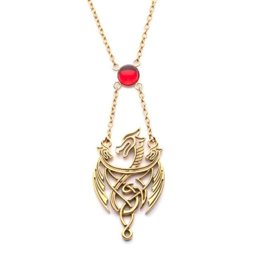 S1 Studio | House Of The Dragons - 3 Dragons - Collier Pendentif Avec Pierre