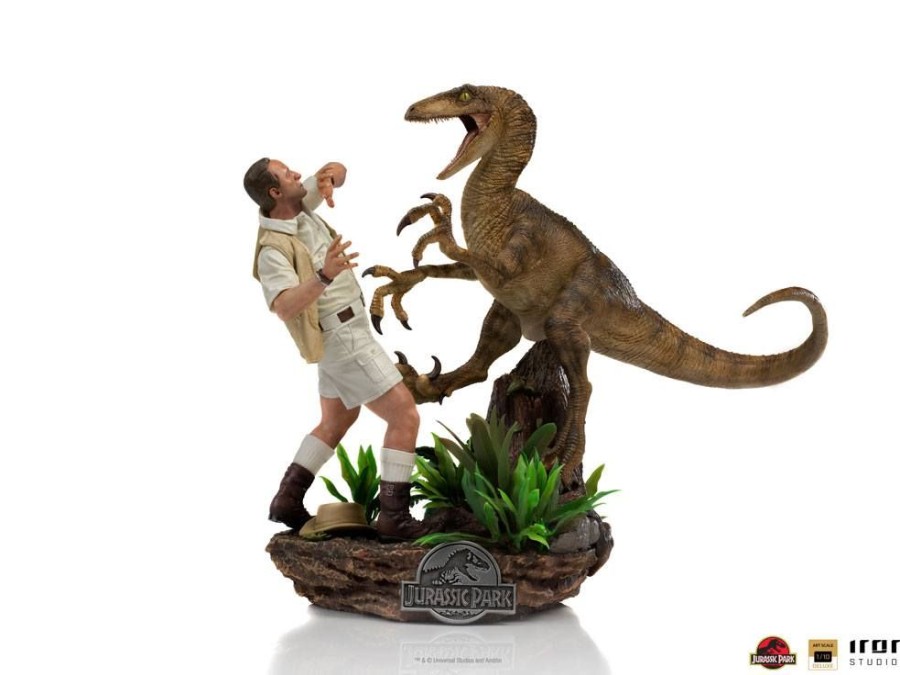 Iron Studios | Jurassic Park - Clever Girl - Statuette Art Scale 25Cm