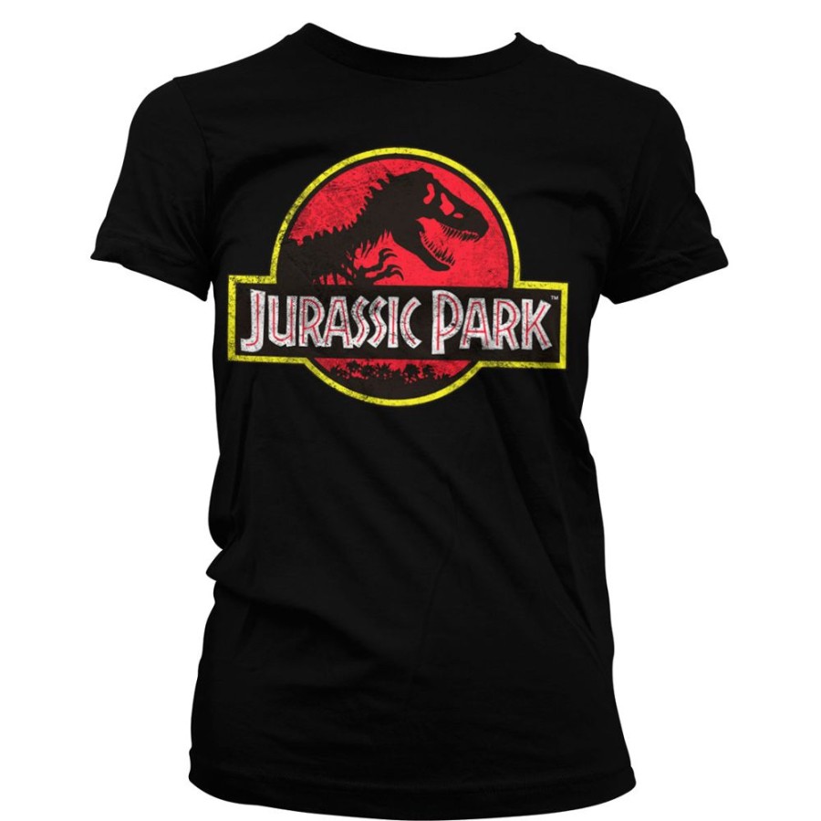 H.O. | Jurassic Park - T-Shirt Logo Distressed Girl (L)