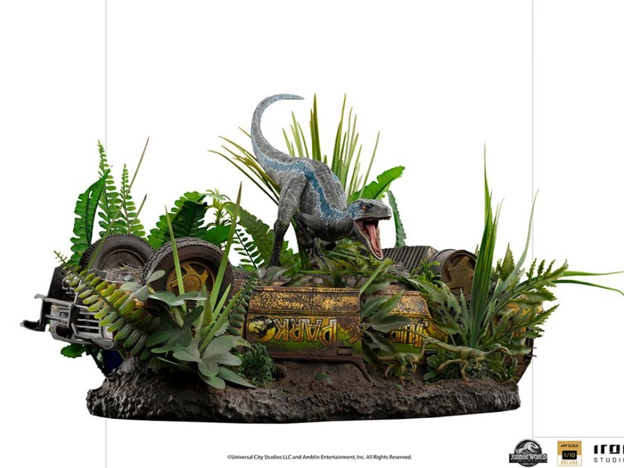 Iron Studios | Jurassic World Fallen Kingdom - Blue Deluxe -Statue Artscale 1/10 24Cm