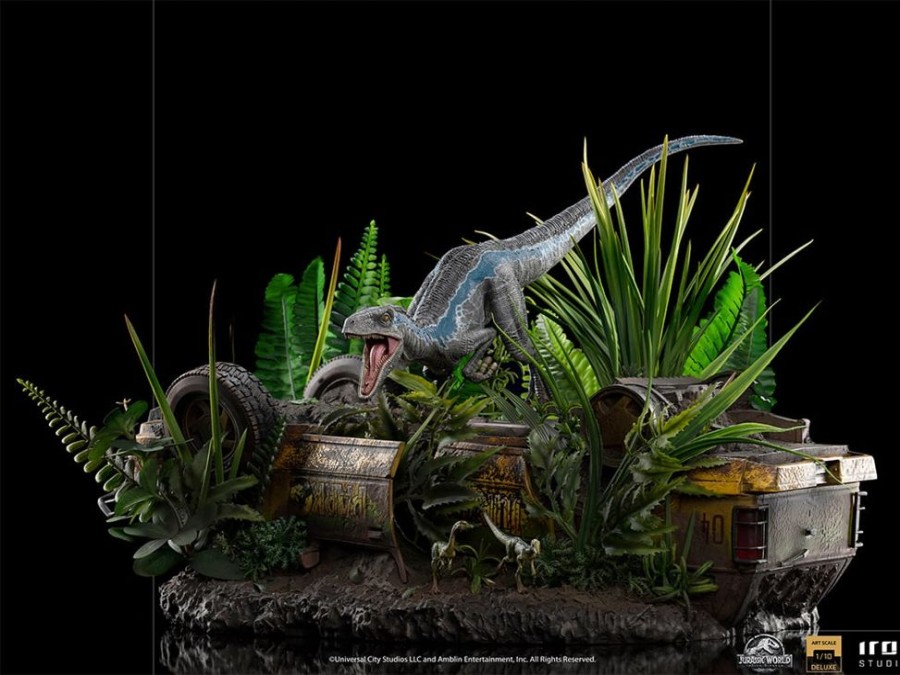 Iron Studios | Jurassic World Fallen Kingdom - Blue Deluxe -Statue Artscale 1/10 24Cm