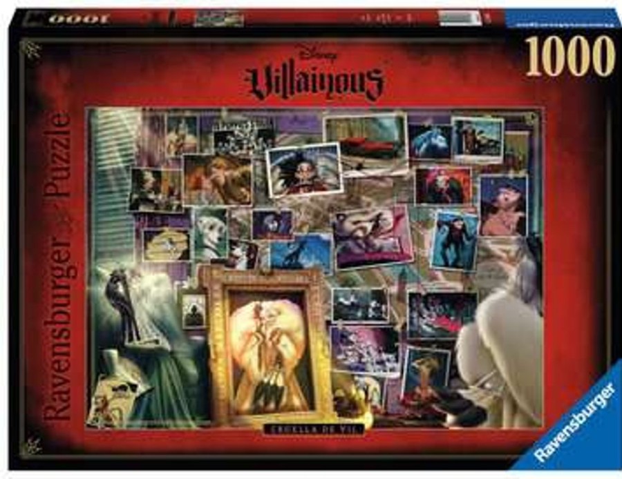 Ravensburger | Disney - Puzzle Villainous 1000P - Cruella D'Enfer