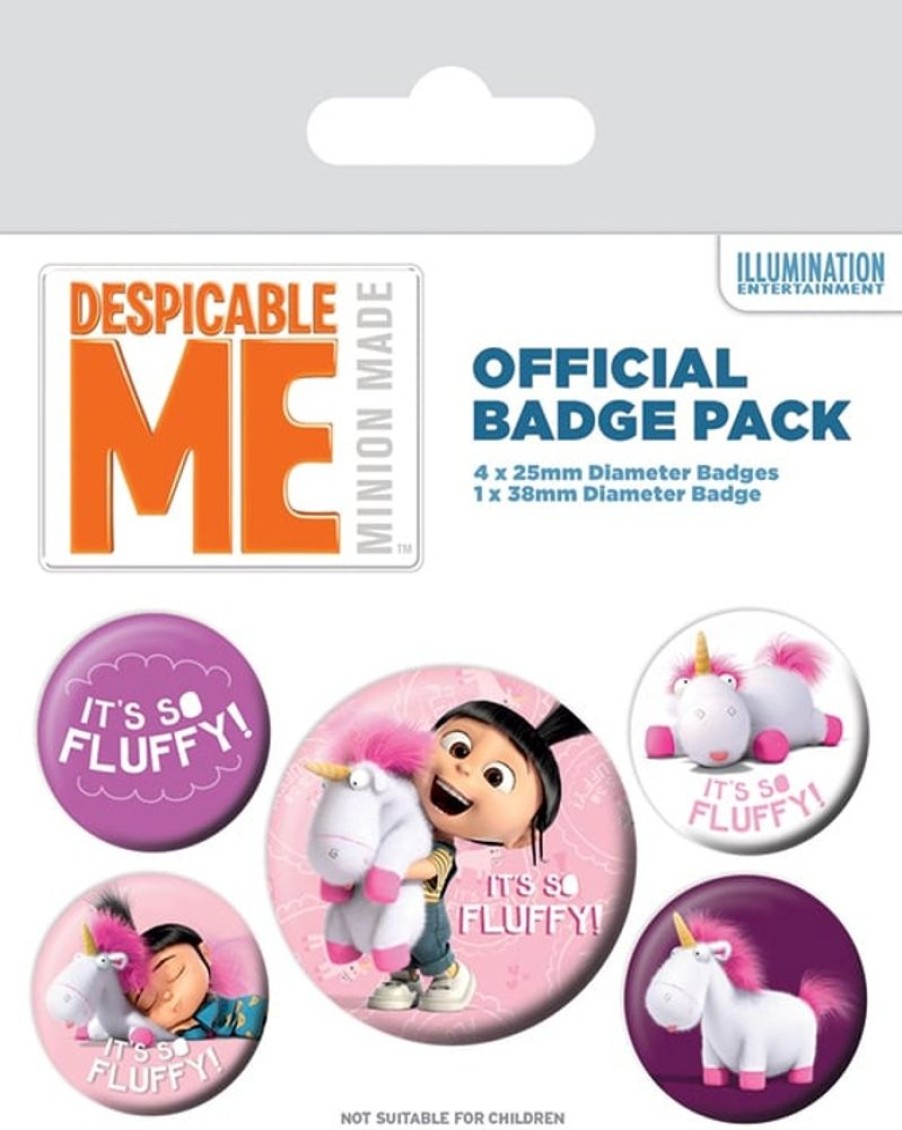 Pyramid | Despicable Me - Pack 5 Badges - It'S So Fluffy