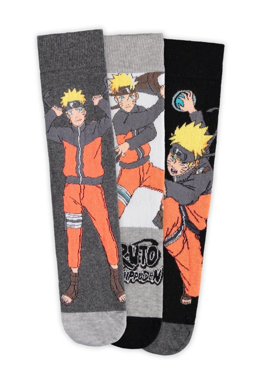 Difuzed | Naruto Shippuden - Naruto - Pack De 3 Paires De Chaussettes (T43-46)