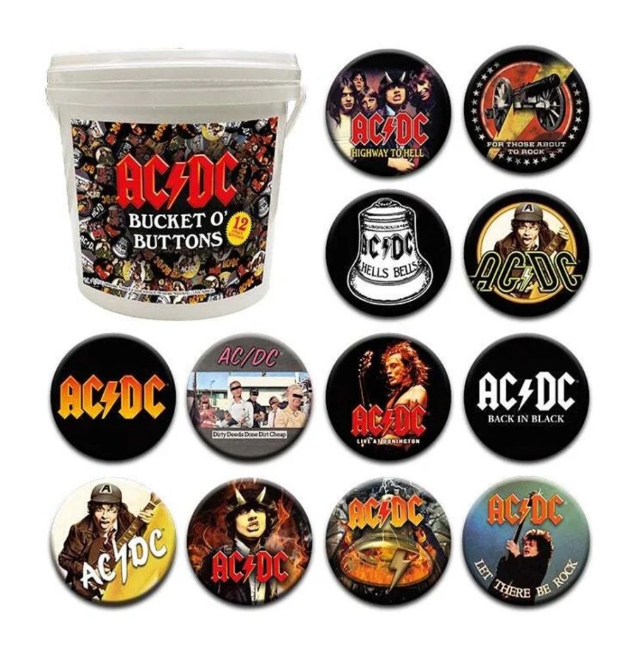 Aquarius | Ac/Dc - Seau De 144 Badges 3.2Cm