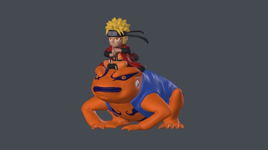 Teknofun | Naruto & Gamakishi - Figurine Lumineuse - 20 Cm