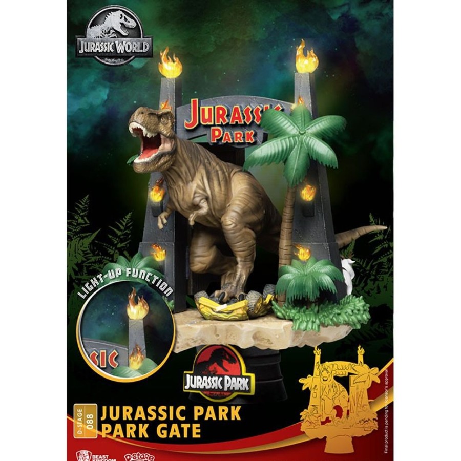 Beast Kingdom | Jurassic Park - Park Gates - Diorama D-Stage 15Cm