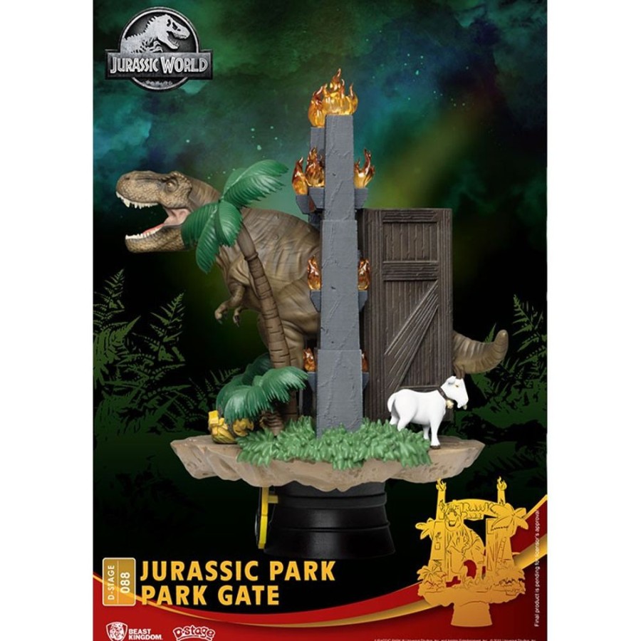 Beast Kingdom | Jurassic Park - Park Gates - Diorama D-Stage 15Cm