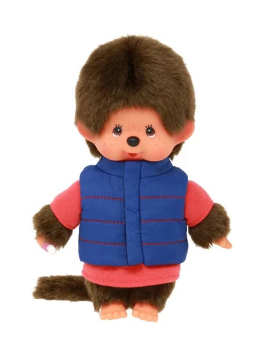 Bandai Red | Monchhichi - Doudoune - Peluche 20Cm