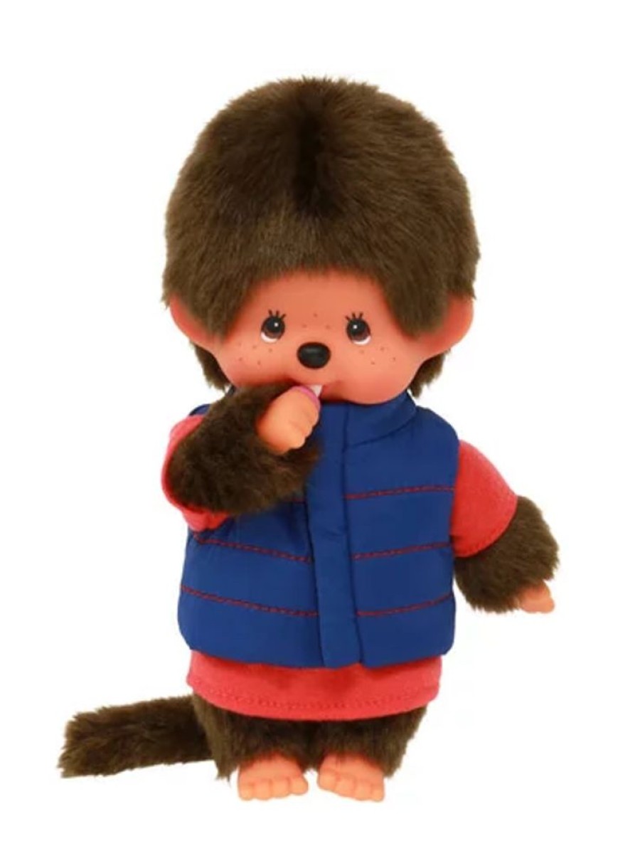 Bandai Red | Monchhichi - Doudoune - Peluche 20Cm