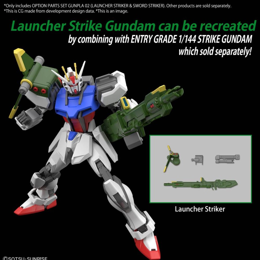 Bandai Model Kit | Gundam - Option Parts Set Gunpla 2 (Launcher/Sword Striker) -Model Kit