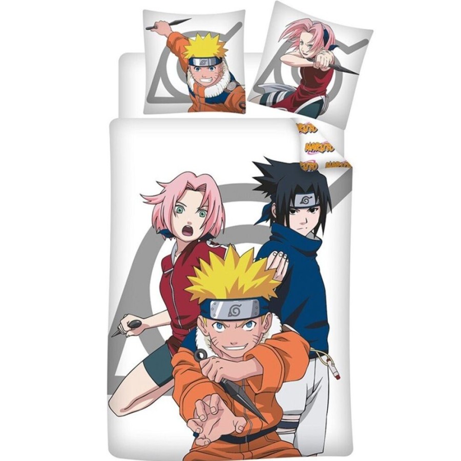 AyMax | Naruto - Parure De Lit 140X200Cm - Trio '100% Polycoton'