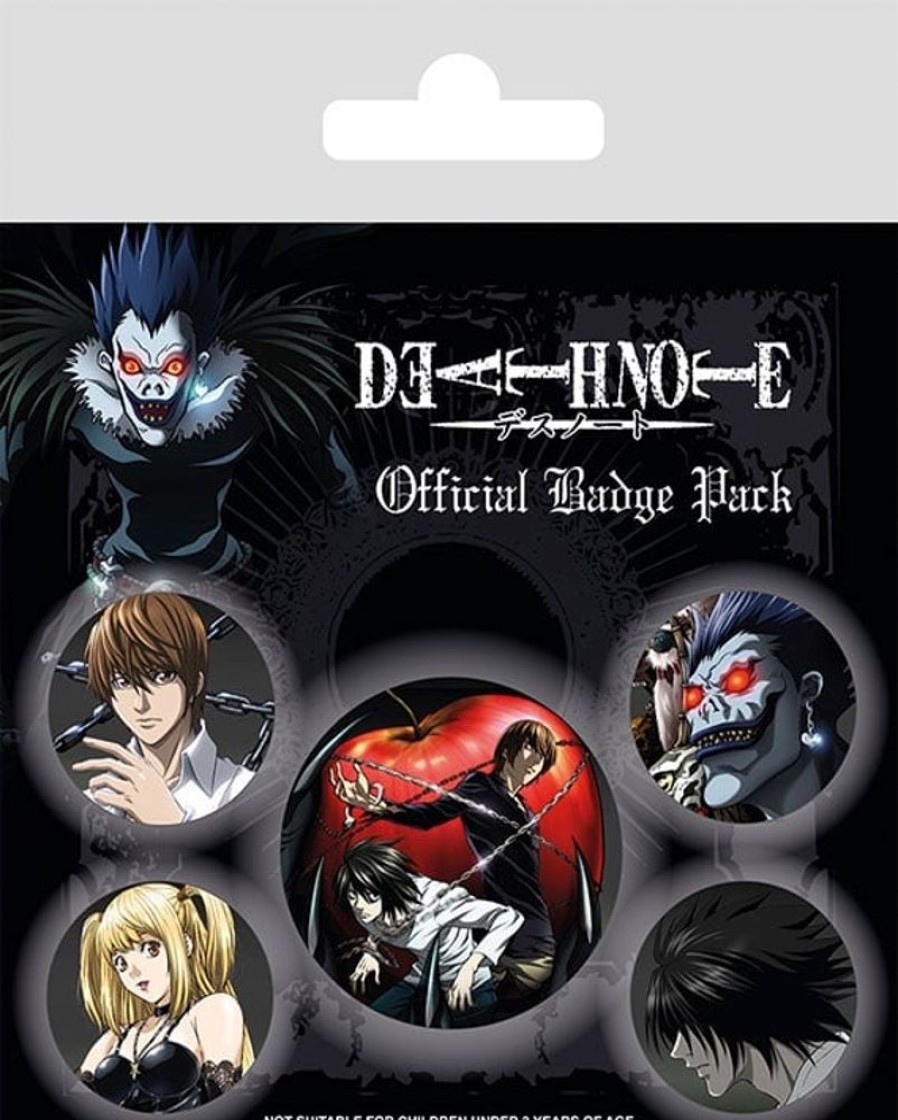 Pyramid | Death Note - Pack 5 Badges - Characters