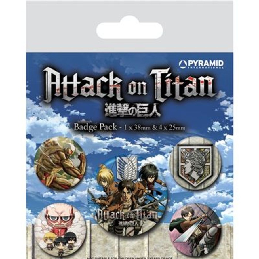 Pyramid | L'Attaque Des Titans - Saison 3 - Pack 5 Badges