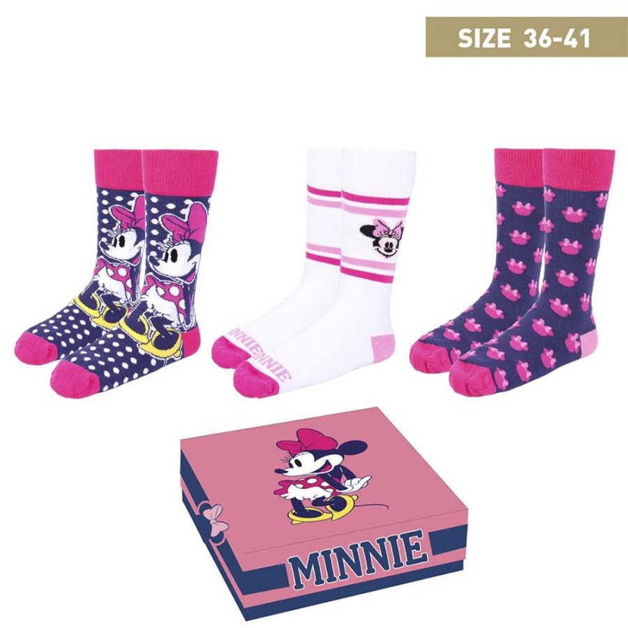 Cerda | Disney - Minnie - Pack De 3 Paires De Chaussettes (P36-41)