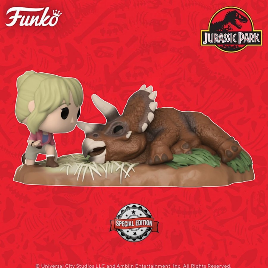 Funko | Jurassic Park - Pop Moments N° 1198 - Dr. Sattler & Triceratops S.E.