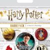 Pyramid | Harry Potter - Pack 5 Badges - Gryffindor