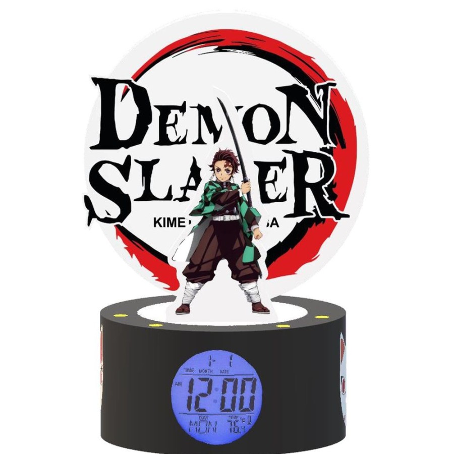 Teknofun | Demon Slayer - Tanjiro - Reveil Lumineux Led - 20 Cm