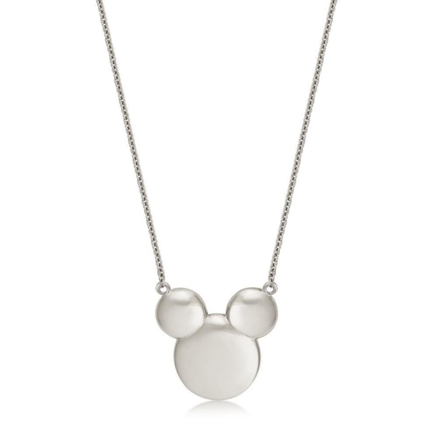 Couture Kingdom | Disney Metal Precious - Solid Mickey Necklace 'Sterling Silver'