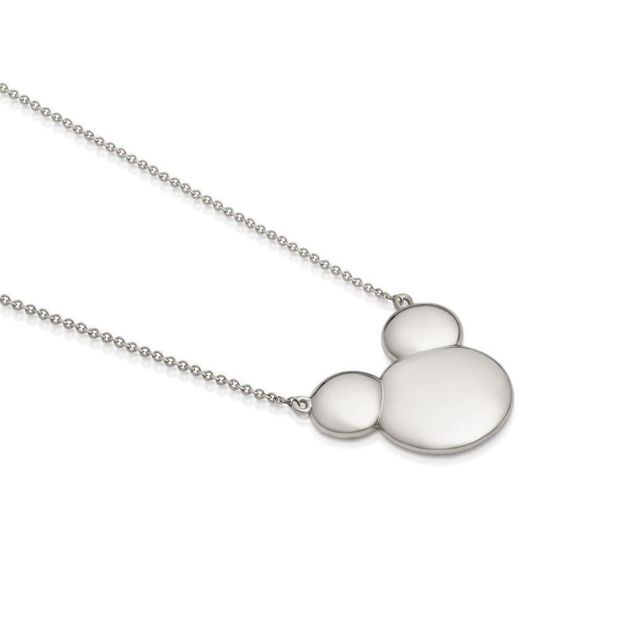 Couture Kingdom | Disney Metal Precious - Solid Mickey Necklace 'Sterling Silver'