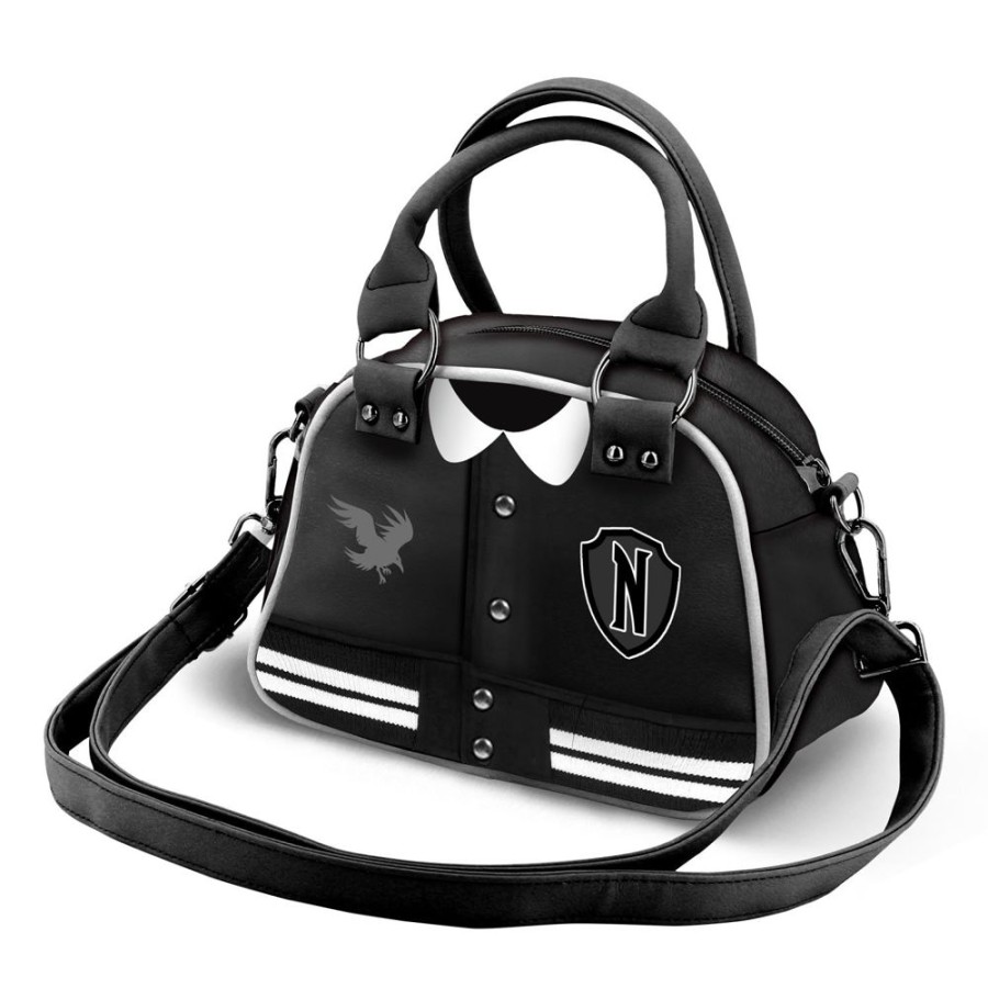 Karactermania | Mercredi - Oxford Varsity - Sac Bandouliere Bowling Fashion