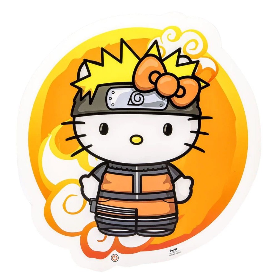 Teknofun | Naruto X Hello Kitty - Neon Mural Led - 30 Cm