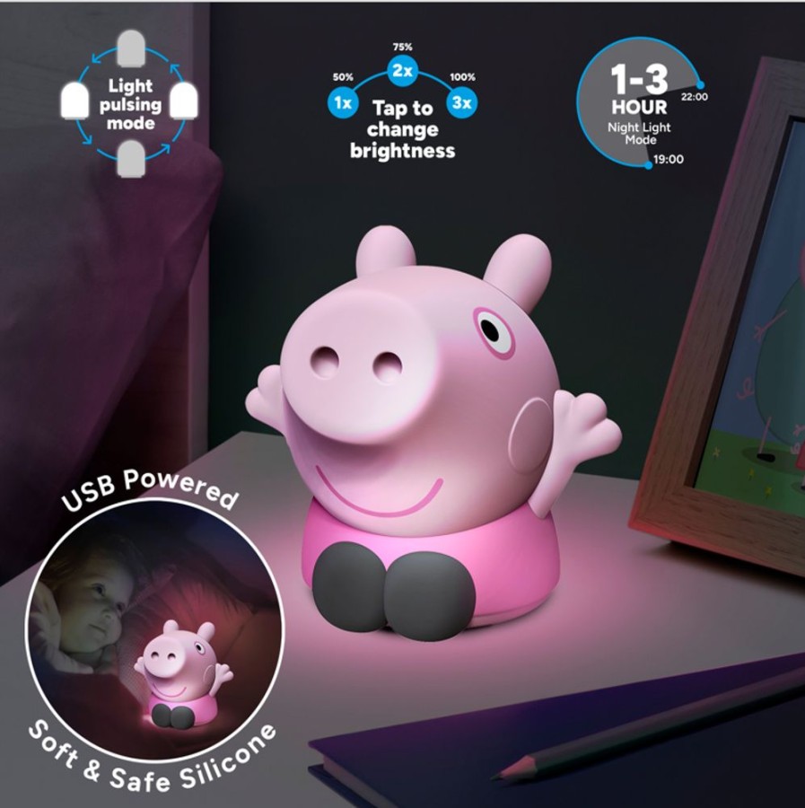 Paladone | Peppa Pig - Lampe En Silicone Rechargeable 14Cm