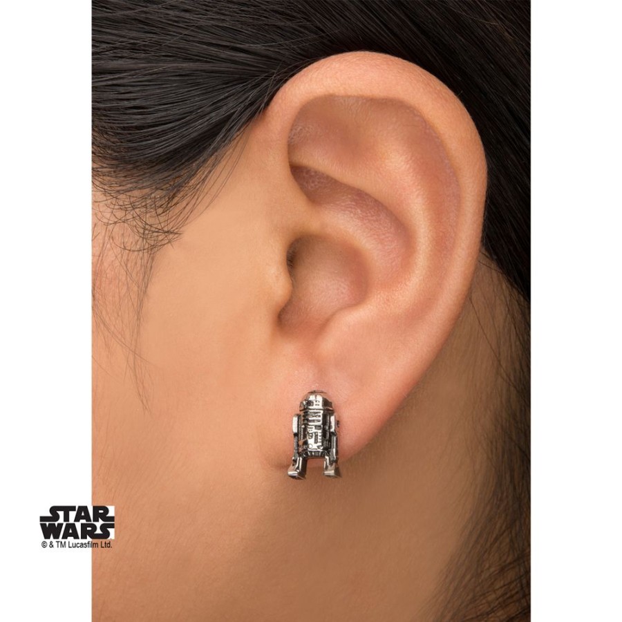 S1 Studio | Star Wars - Stainless Steel R2D2 3D Cast Stud Earrings