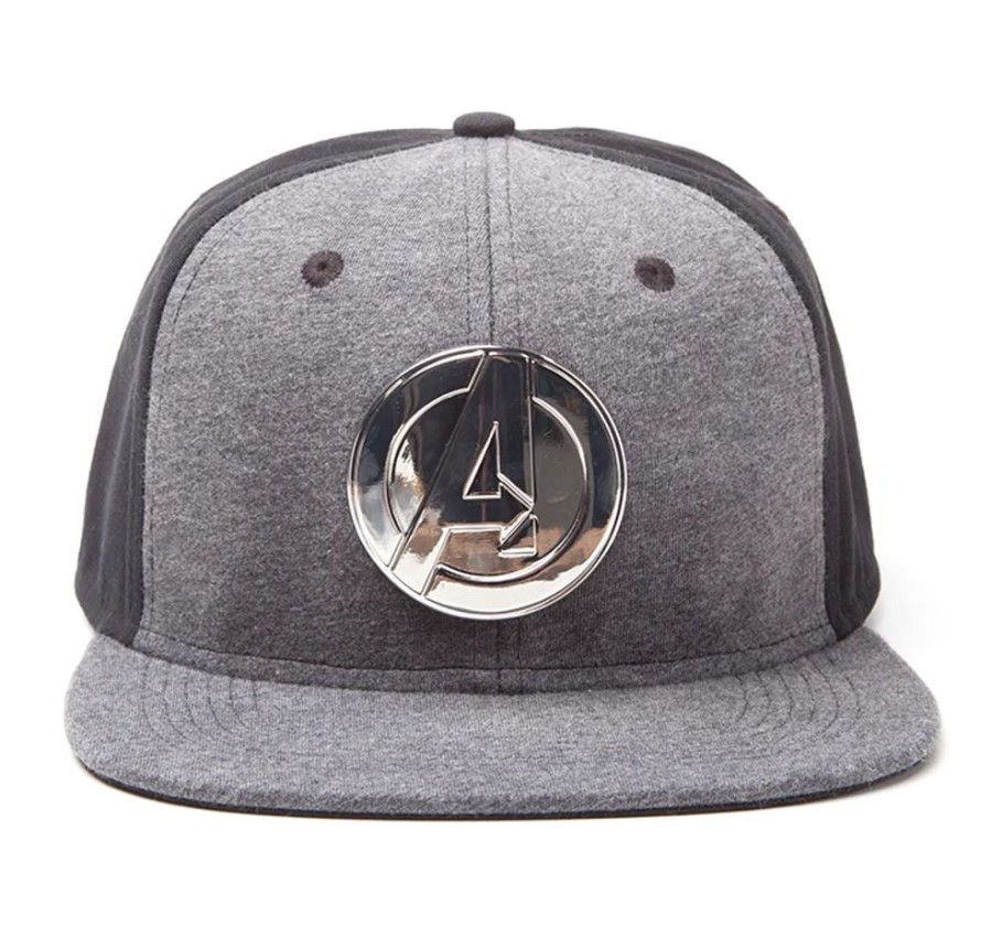 Difuzed | Marvel - Casquette Snapback - Logo Avengers Metal