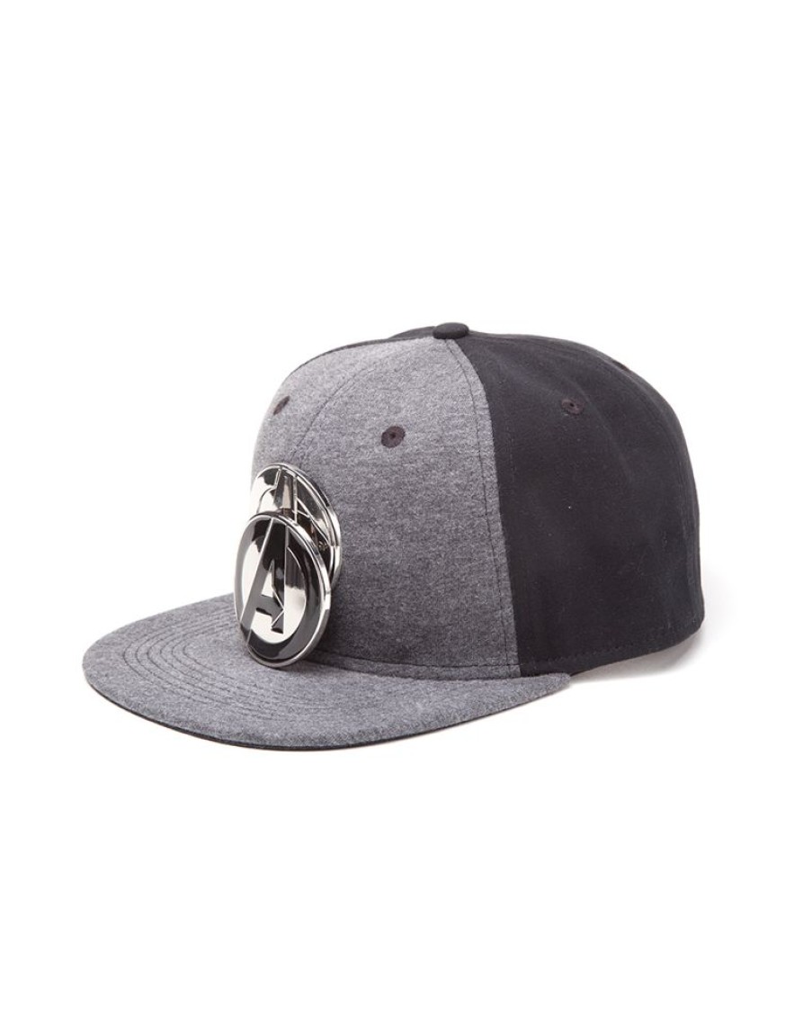 Difuzed | Marvel - Casquette Snapback - Logo Avengers Metal