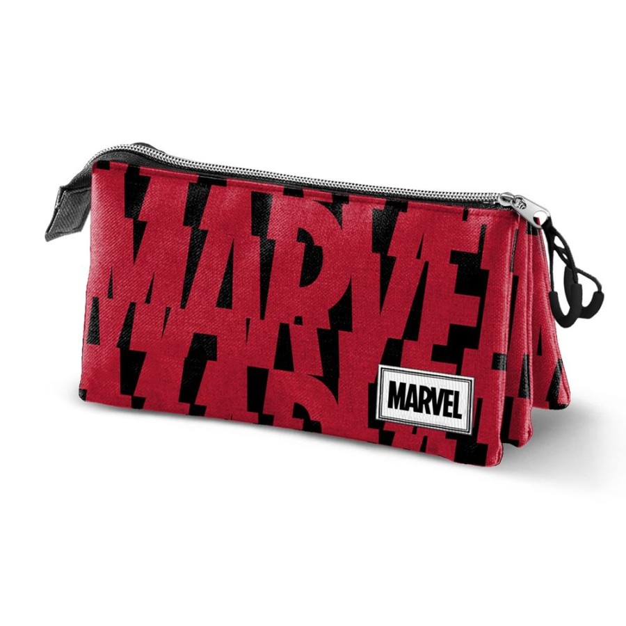 Karactermania | Marvel- Plumier 3 Comp '23X11X10' - Matiere Recyclee