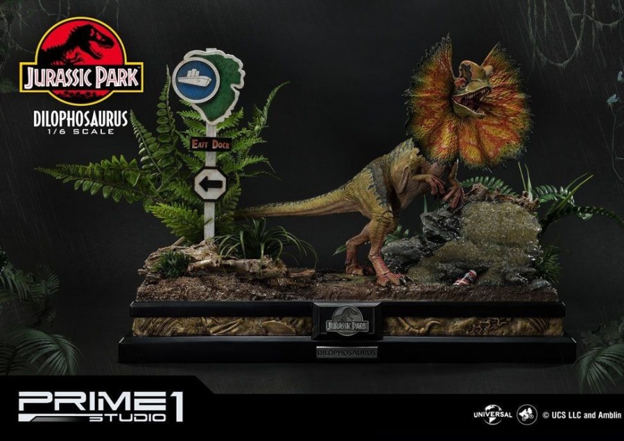 Prime 1 Studio | Jurassic Park - Dilophosaurus Bonus Version - Statuette 41Cm