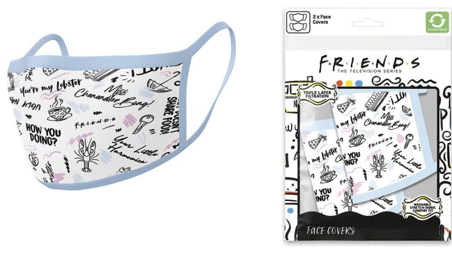 Pyramid | Friends - Phrases - Set De 2 Masques Visage