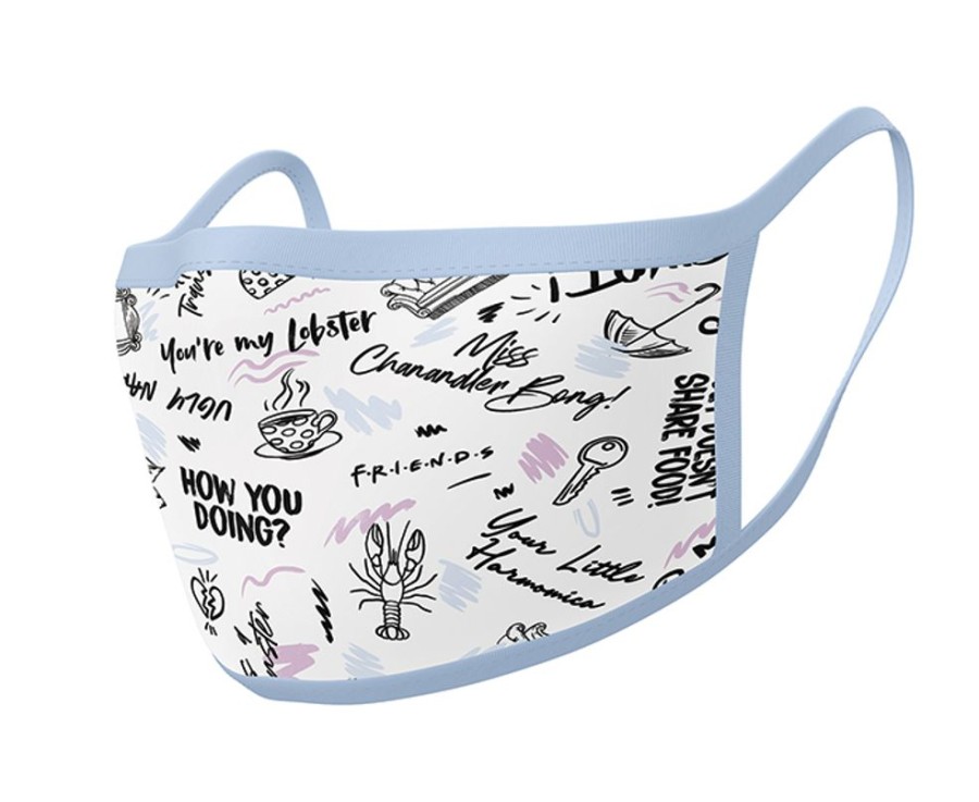 Pyramid | Friends - Phrases - Set De 2 Masques Visage