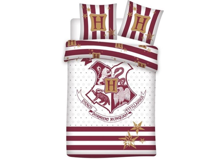 AyMax | Harry Potter - Parure De Lit 240X220Cm - Hogwarts '100% Coton'