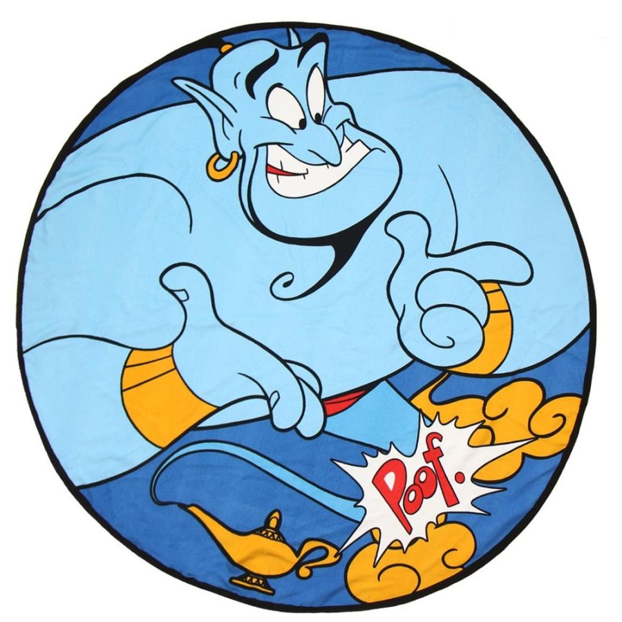 Cerda | Disney - Serviette De Bain Rond 130Cm - Aladdin Genie