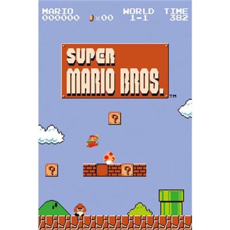 Pyramid | Super Mario Bros - World 1-1 - Poster 61 X 91Cm