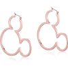 Couture Kingdom | Disney Mickey Mouse - Outline Hoop Earrings 'Rose Gold Plated'