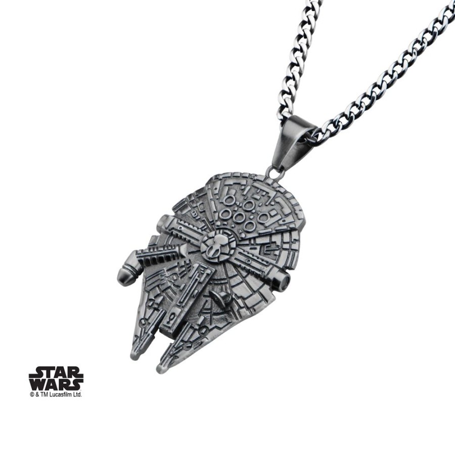 S1 Studio | Star Wars - Stainless Steel Millenium Falcon Pendant