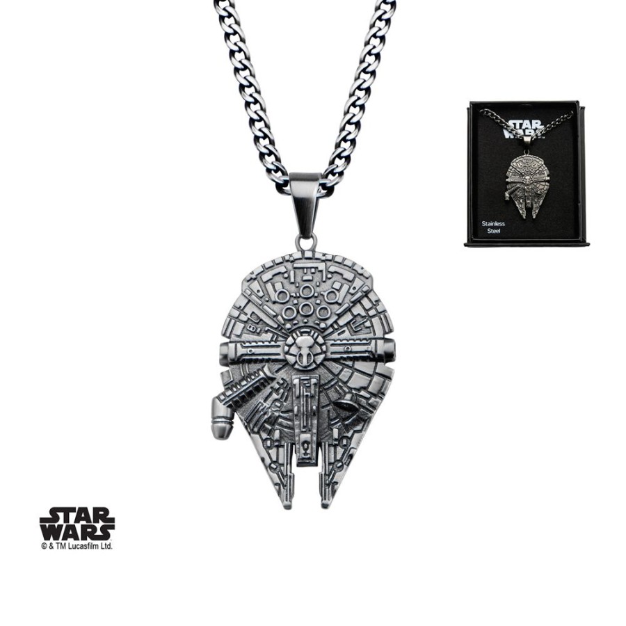 S1 Studio | Star Wars - Stainless Steel Millenium Falcon Pendant