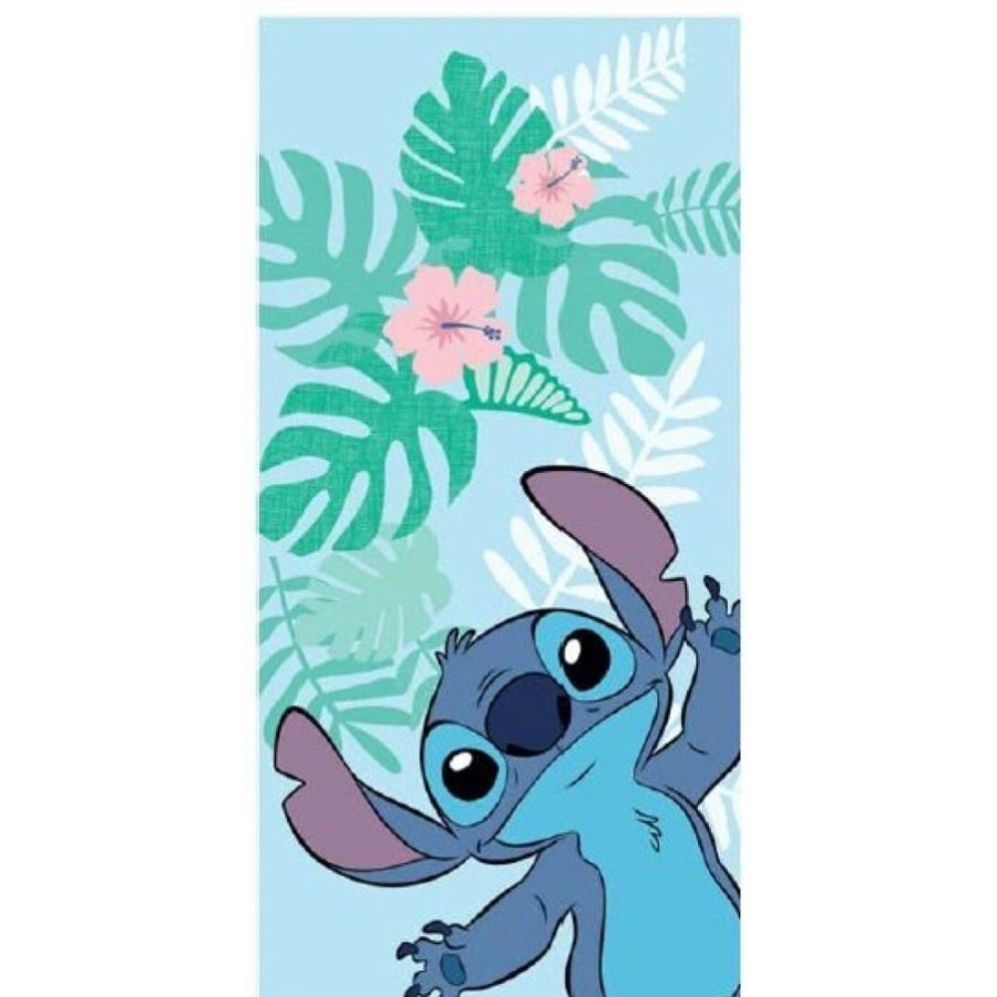 AyMax | Lilo & Stitch - Stitch - Serviette De Plage 100% Polyester 70X140Cm