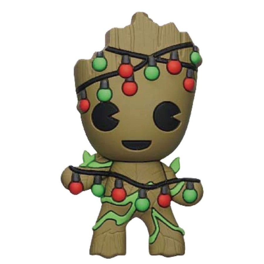 Monogram | Marvel - Groot Noel - Aimant A Collectionner En Mousse 3D