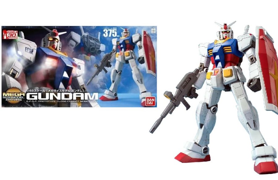 Bandai Model Kit | Gundam - Mega Size Model 1/48 Rx-78-2 Gundam - Model Kit - 37.5Cm